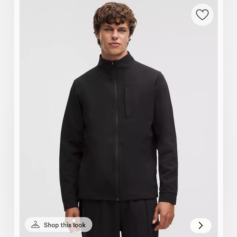 lululemon | sojourn jacket zip up track jacket black mens xxl